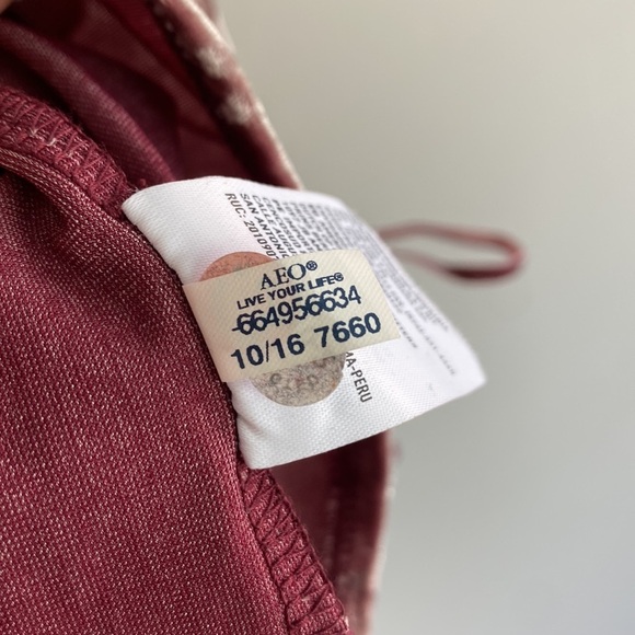 American Eagle Pink Crushed Velvet Off The Shoulder Peasant Top Size Small Fairy - Picture 7 of 13